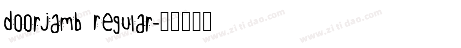 DoorJamb Regular字体转换